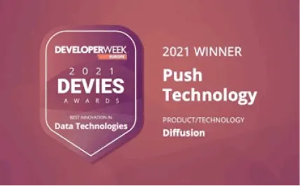 2021 Devies awards - best innovation in data technologies - winner